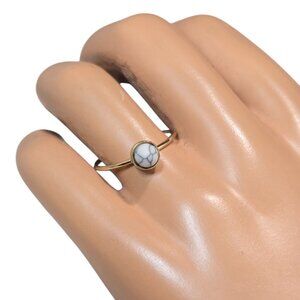 Express Women's Dainty Gold Plated Thin Ring Size 8